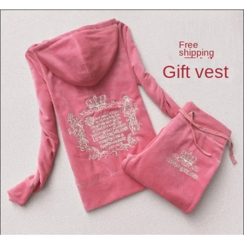 Textile Sewing Kit - JC-chándal de terciopelo para mujer, traje