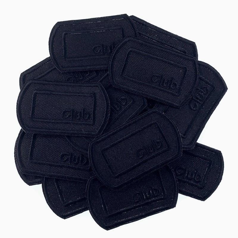 Velcro Sew On - 5 uds parches negros para ropa