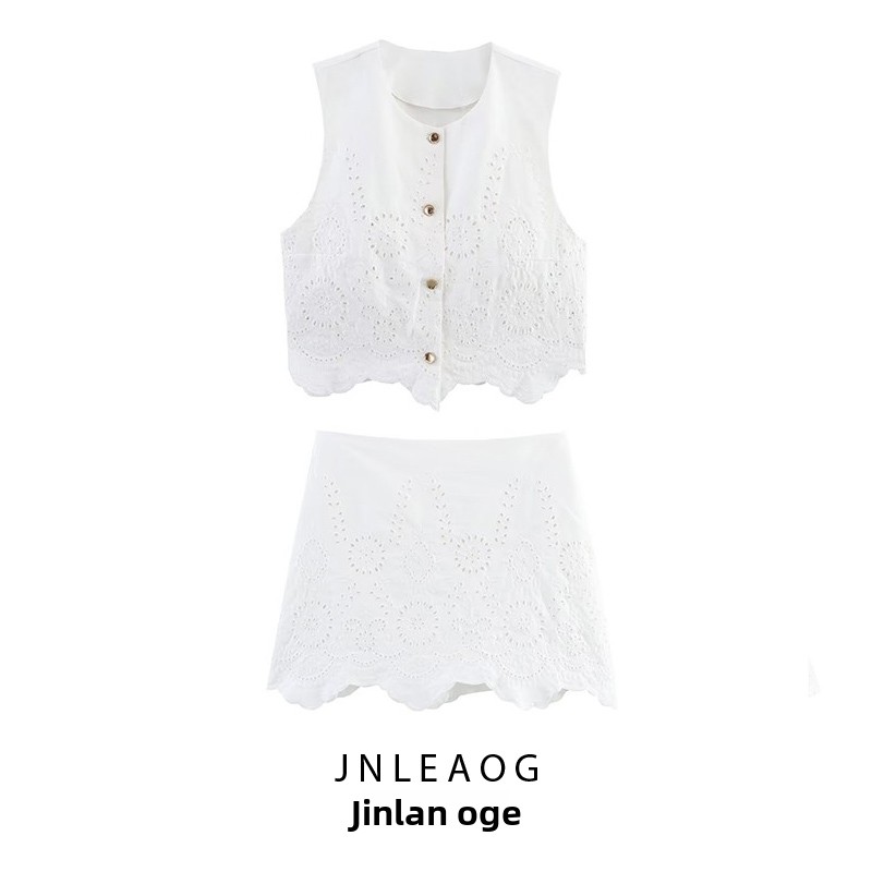 Sewing Vest - JNLEAOG Top estilo ceco bordado y