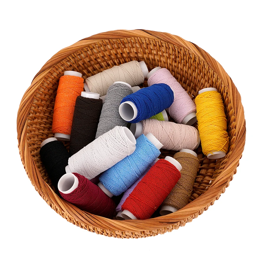 Sewing Machine Yarn - Hilo elástico ultrafino de 18 colores,