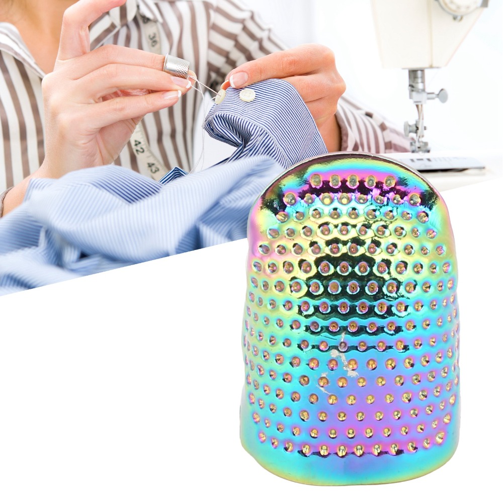 Sewing Thimble Metal - 4 protectores de dedos de latón
