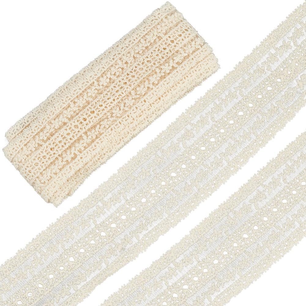 Sewing Eyelet Fabric - Cinta de encaje de algodón vintage