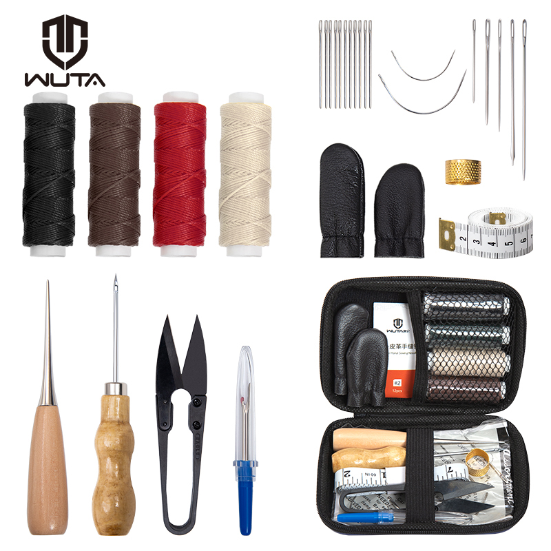 Textile Sewing Kit - WUTA-Kit de reparación de cuero, muebles