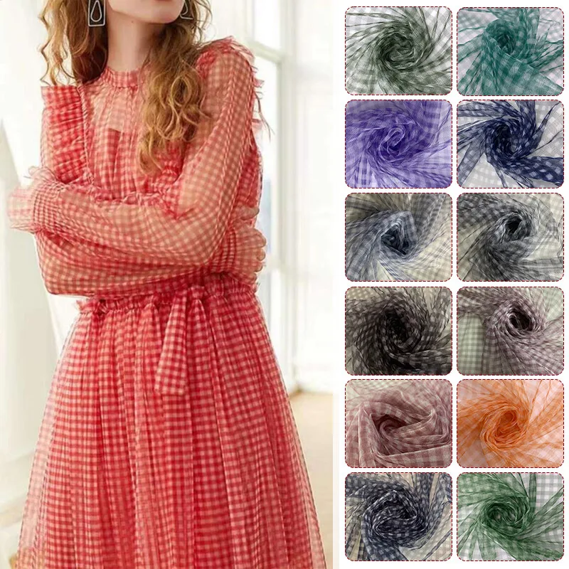 Tela de malla a cuadros de 90x - Sewing Batik Fabric reseña y precio