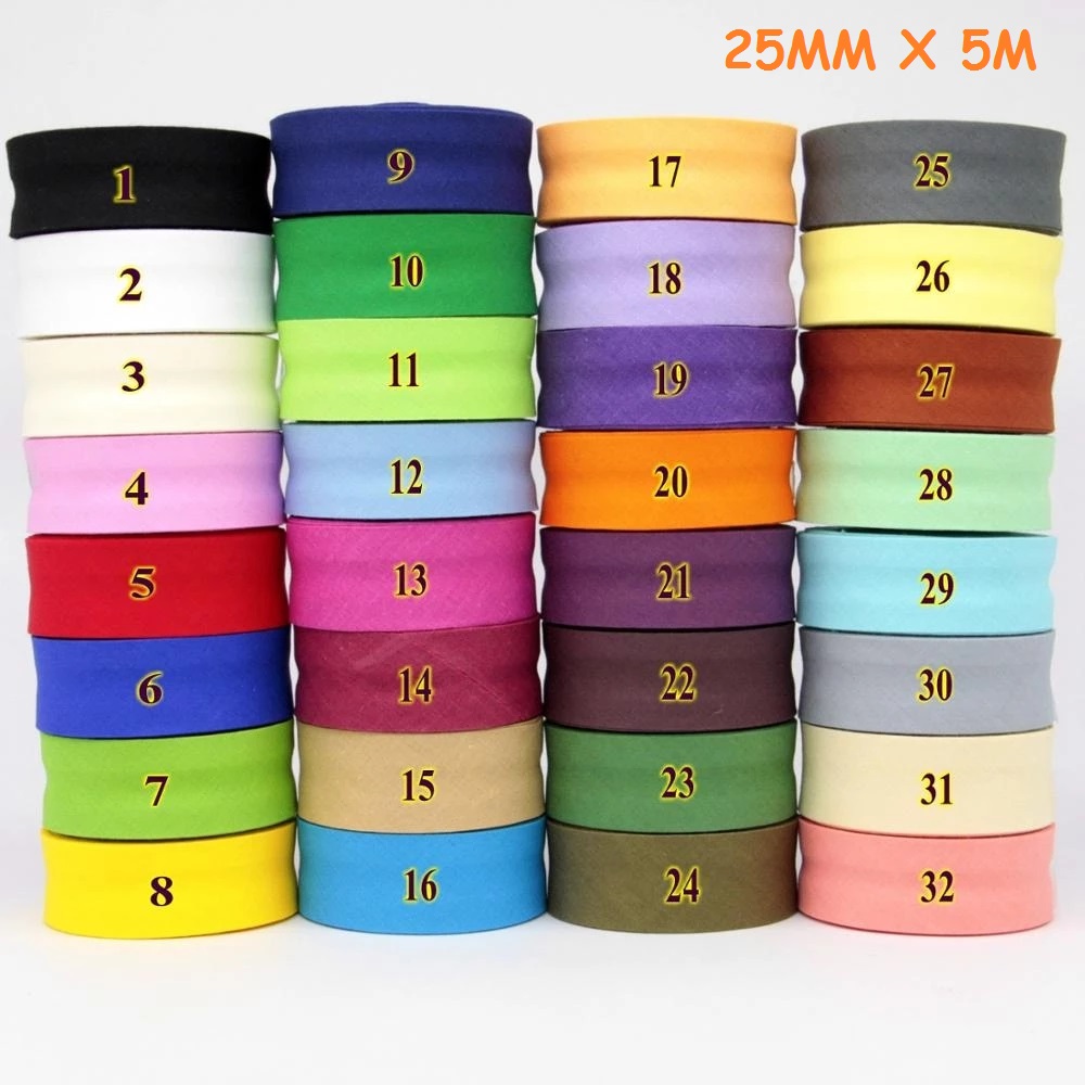 Cinta de Bies de Algodón de 25 - Binding Tape Bias reseña y precio