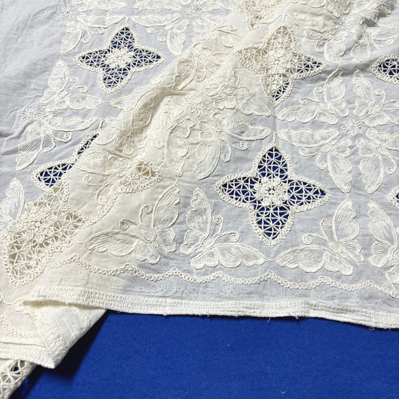 Tela de Algodón con Bordado de - Sewing Eyelet Fabric reseña y precio