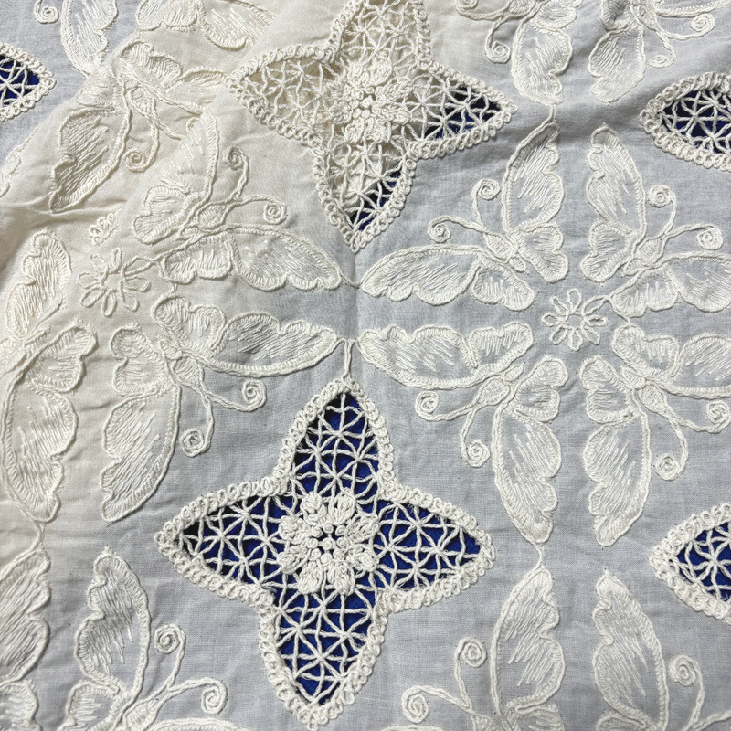 Tela de Algodón con Bordado de - Sewing Eyelet Fabric reseña y precio