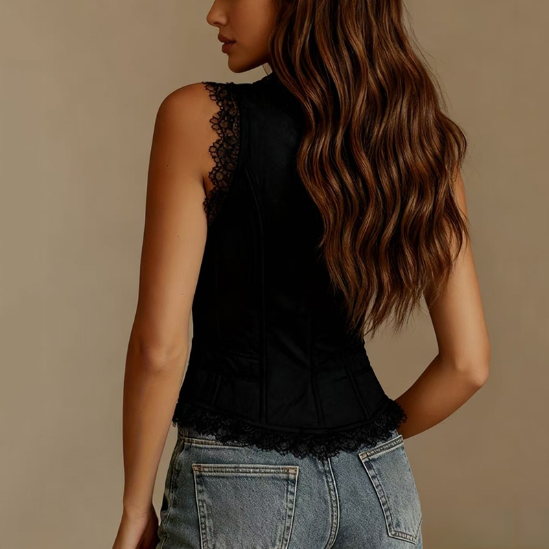 Chaleco sin mangas con cuello  - Sewing Vest reseña y precio
