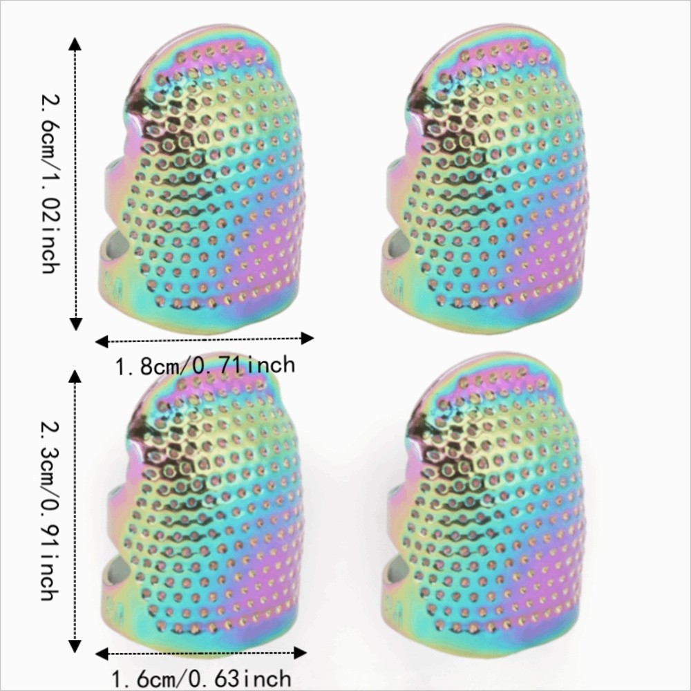 4 protectores de dedos de lató - Sewing Thimble Metal reseña y precio