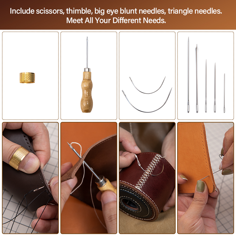 WUTA-Kit de reparación de cuer - Textile Sewing Kit reseña y precio