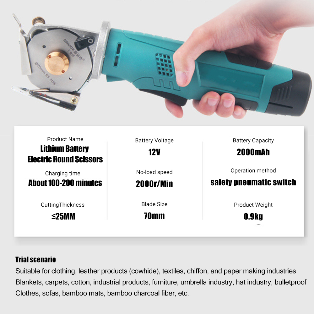Tijeras redondas eléctricas in - Rotary Cutter Fabric reseña y precio